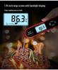 2024 Dubbelsond Vikbar Digital Kökstermometer - Självroterande BBQ- & Mattermometer