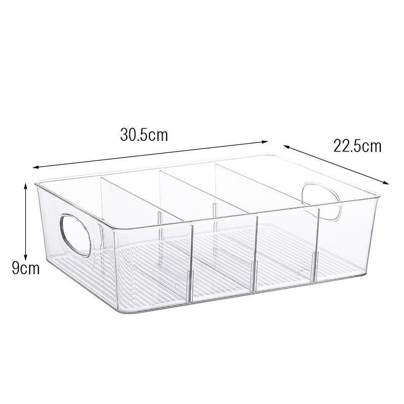 Organizator transparent pentru pliculețe de ceai și cafea cu capac și compartiment pentru carduri