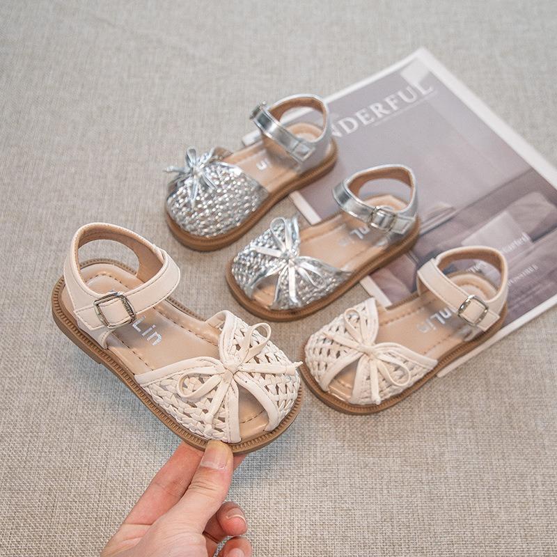Sommer Baby Mädchen Slip-on Schuhe, Mädchen Sandalen & Kinder Hausschuhe, Kleinkind Prinzessin Weiche Sohle Gewebte Schuhe