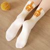 Whimsically 3D Fuzzy Balls Cats Pattern Ankle Socks Lightwieght Breathable Funny Middle Calf Socks for Women and