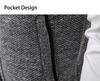 Men's Autumn/Winter Fleece-Lined Knit Sweater Vest with Stand Collar