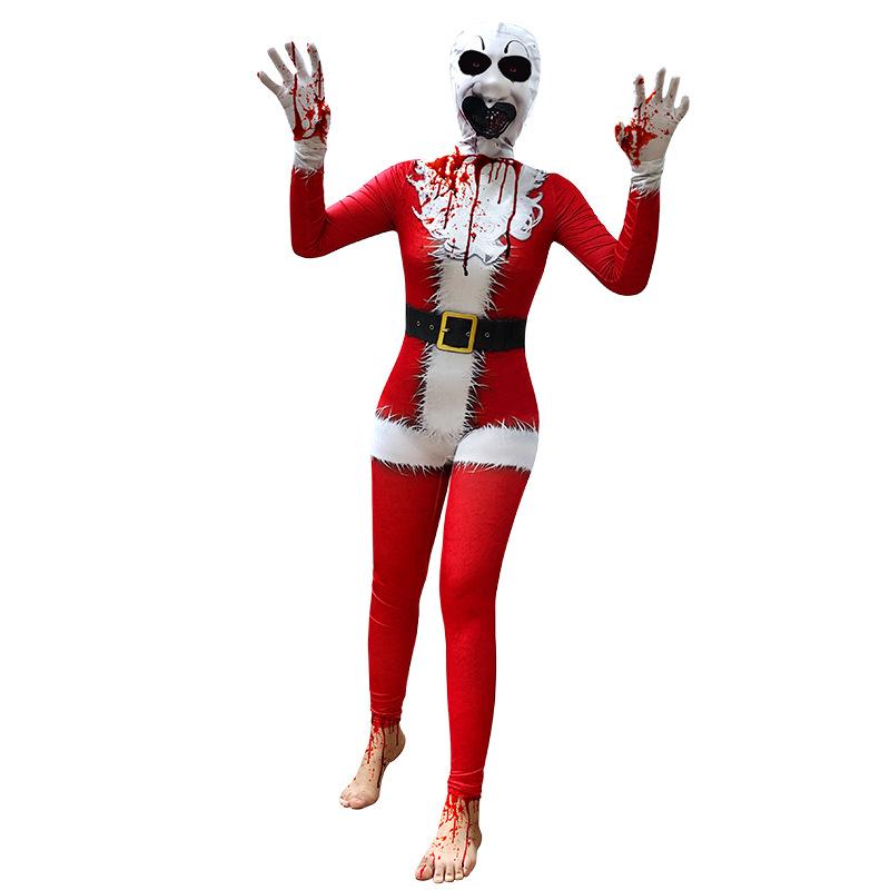 2026 new European and American soul-broken clown cosplay performance clothes, blood-stained men and women with the same stage performance clothes