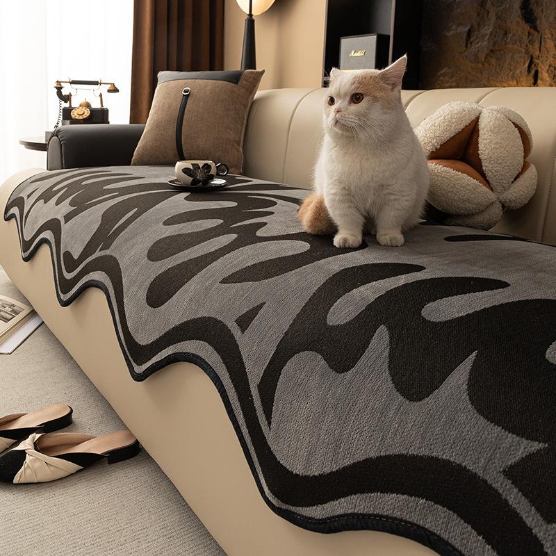 Irregular Special-Shaped Sofa Cushion, Universal Non-Slip Seat Cushion For All Seasons, Light Luxury And High-End New Straight-Row Sofa Cover