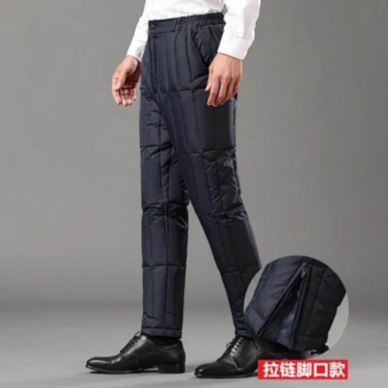 Men S Autumn Winter High Waist Thick Warm Cotton Pants For Elderly