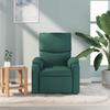Vidaxl Foldable Massage Armchair, Dark Green, Fabric Upholstered