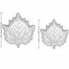 European Style Glass Dessert Dish Leaves Shape Desktop Storage Tray  Picnic Use