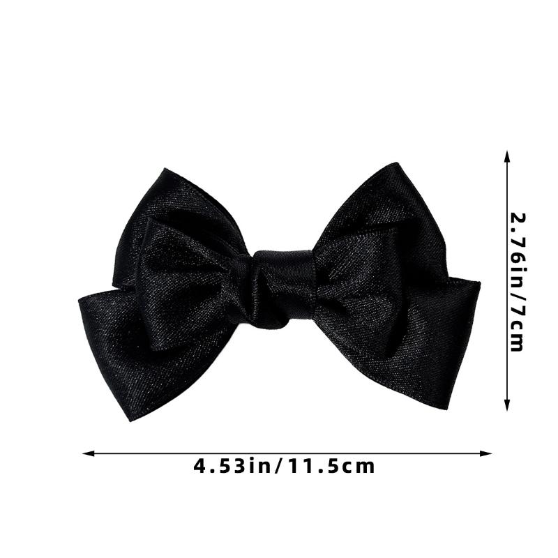 Broșă Perlă cu Fundă Neagră pentru Femei, Ace Versatile pentru Guler de Cămașă, Decorațiune Vestimentară, Cravată Panglică, Accesorii Bijuterii, Cadouri