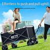 Foldable Outdoor Camping Cart - Portable Trolley for Travel and Picnic Essentials