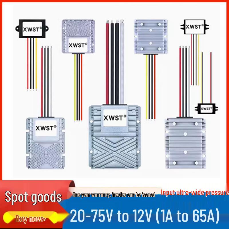 20-90V auf 12V DC-DC Abwärtswandler 24V/36V/48V/60V/72V auf 12V Buck-Modul
