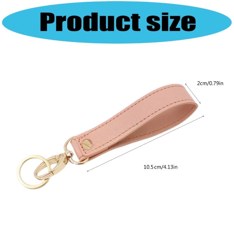 Premium Leather Keychain Sleek Design Sturdy Metal Hook Key Rings for Everyday Carry Secure Key Holder