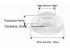 Silicone Convex Gasket for Shower Faucet Repair, Waterproof Sealing Ring, 4/6-Minute Corrugated Pipe Hose Parts.