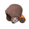 Winter warm knitted wool hat men's fleece thickened hat women's Korean version outdoor cycling ear protection headgear