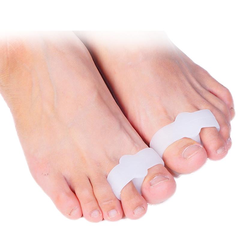 2pcs=1pair Silicone Toe Spreader Separator Bunion Hallux Valgus Corrector Thumb Finger Correction Straightener Foot Care Tool