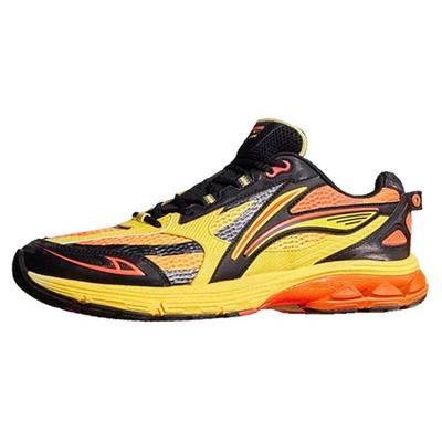 Li Ning Fuyiao 2.0 Abrasion Resistant Slip Resistant Low Top Running Shoes Men's Yellow Orange ARXU001-8