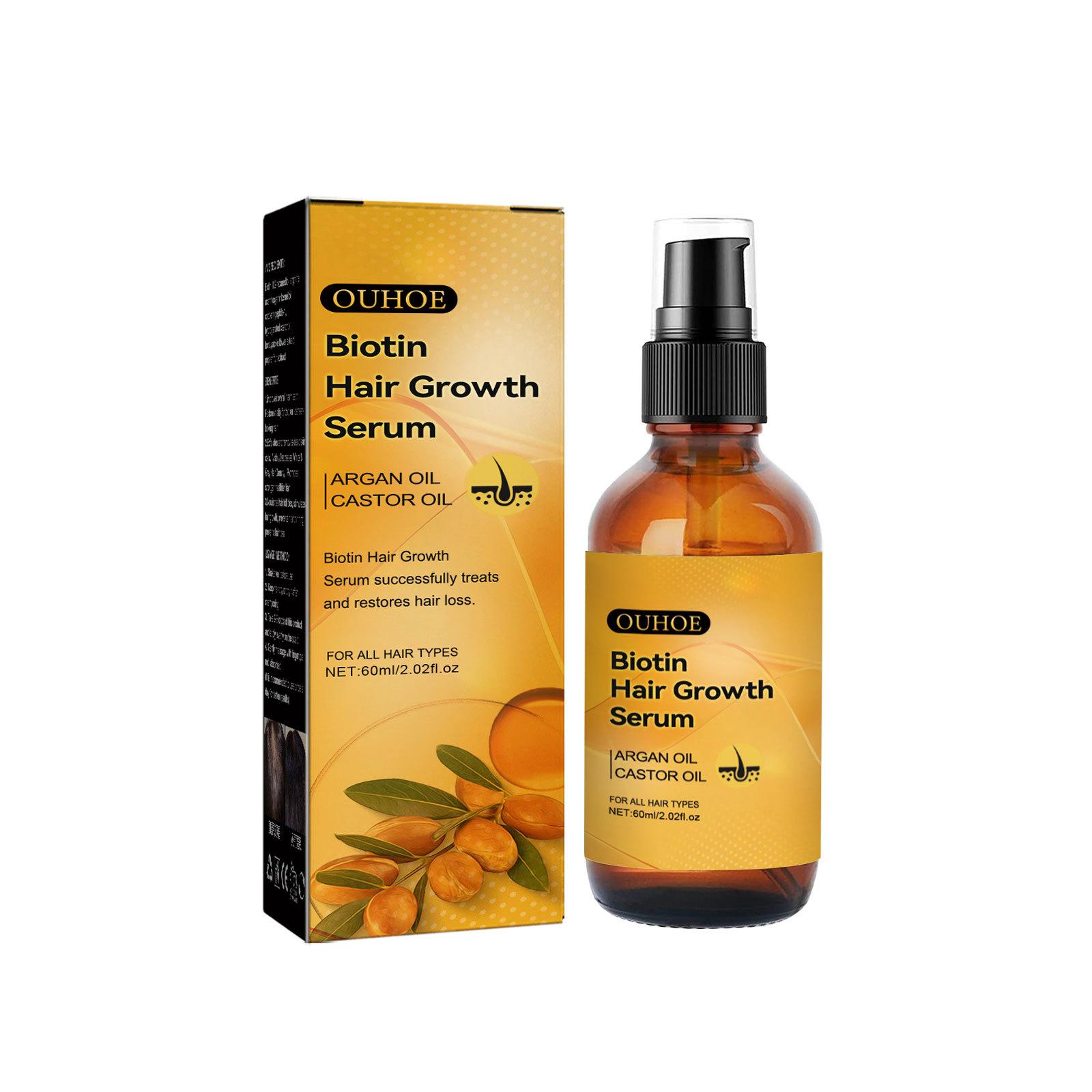 

Биотиновая сыворотка для густых волос, сыворотка против выпадения волос, восстанавливающая корни, увлажняющая, густая, для ухода за волосами 60ml