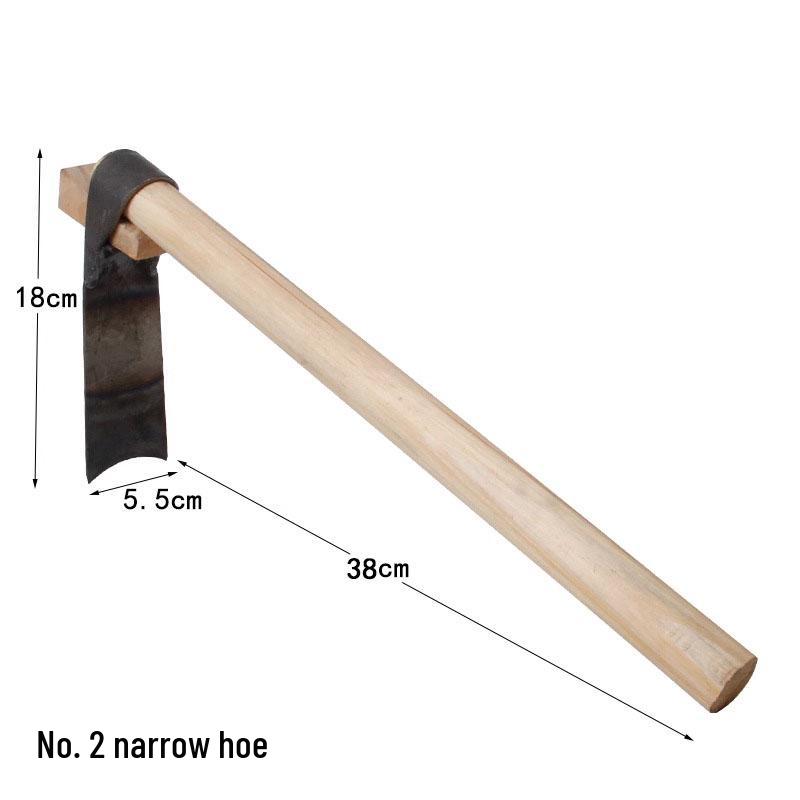 Altmodische Manganstahl-Gemüsehacke: Traditionelles Gartengerät zum Unkrautjäten, Ausgraben von Wildgemüse, Geeignet für Kinder und den Haushalt.