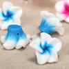 15mm Polymer Clay Plumeria Egg Flower Beads for DIY Bracelet and Necklace Jewelry Making