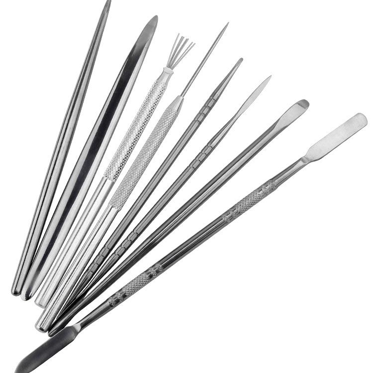 Stainless Steel Clay Sculpture Tool Set: Spatula & Eye Knife
