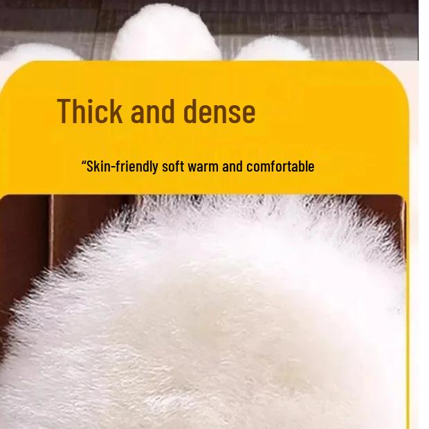 Winter Cold-Resistant Thick Wool Insoles, -40°C, Fur-Integrated, Harbin Snow Town Travel Essential