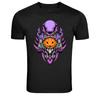 Space Robot Holding Pumpkin Sci-Fi Halloween T-Shirt
