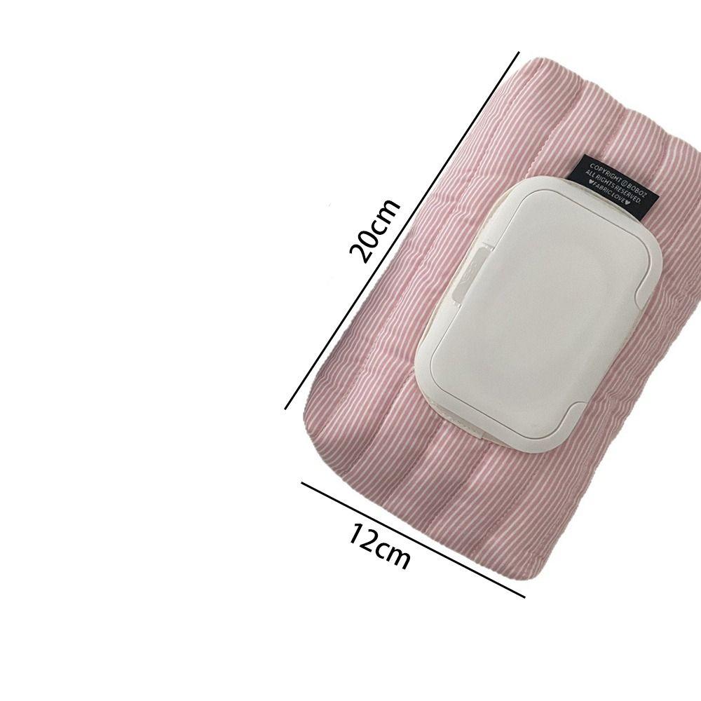 Tragbare Feuchttuchbox Gestreift Gesteppt Auto Taschentuchbox Feuchttuchbeutel Wohnzimmer Organizer