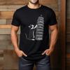 Katze kratzt am Schiefen Turm von Pisa Italien Lustiges Katzen-T-Shirt