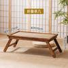 Japanese Solid Wood Folding Bay Window Tea Table Small Zen Coffee Table for Home Living Room Tatami Mat Portable
