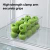 Refrigerator Storage Box, Large Opening Design Transparent Storage Bin, Food-Grade Crisper Box for Kitchen Cabinet Pantry Organization