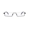 Metal Anti-Blue Light Reading Glasses Men Half Frame Prescription Eyeglasses Male Eyewear +1.0 1.5 2.0 2.5 3.0 3.5 4.0