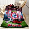 Bayern Munich Fan Gear Customize Your Name Blanket Throw Customizable Blanket Ultra-Soft Throw For Nap Chair Bed Sofa Ideal for All Seasons