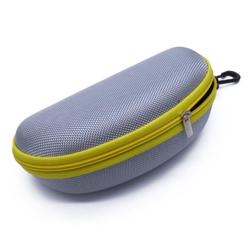 

1 шт. цветной чехол для очков от солнца, чехол на молнии из ЭВА, черный чехол для очков от солнца, устойчивый к давлению, портативный, необходимый для экспертов по велоспорту 17cm*7.8cm*6.5cm серый