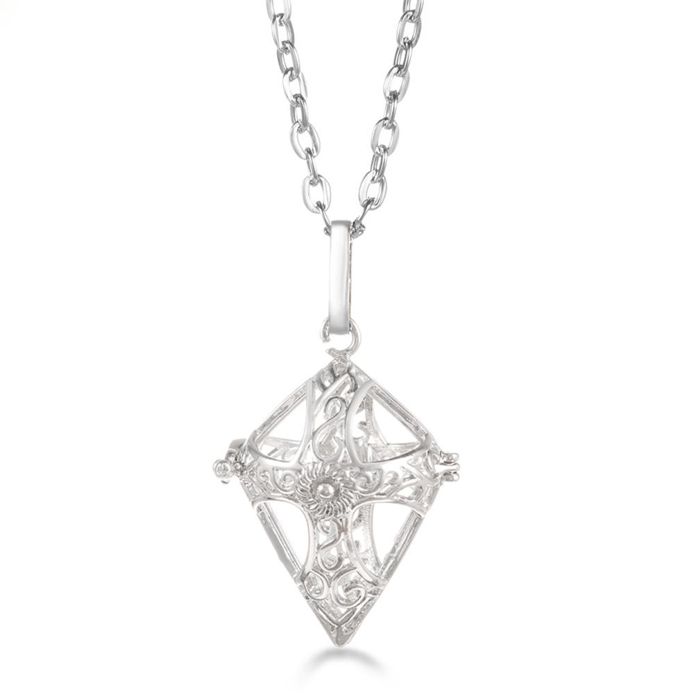 Russia Tradition Chime Exquisite Angel Wings Caller Necklace Essential Oil Diffuser Pregnant Woman Aromatherapy Pendant Jewelry