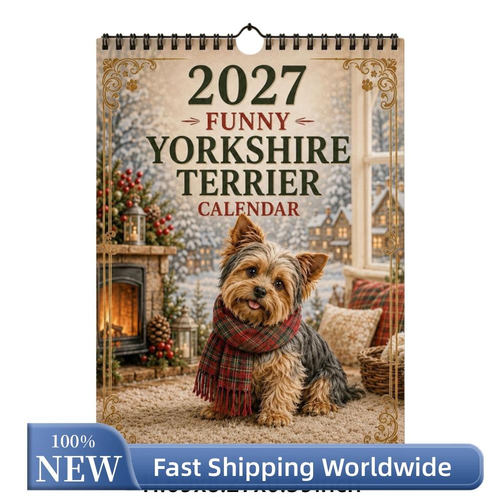2027 Cow Calendar A4 Spiral Bound Monthly Planner US Holiday Farmhouse Decor