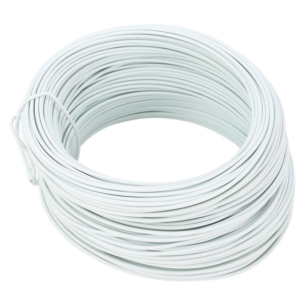 Electro Galvanized Iron Wire 0.9 40m Round Sturdy Flexible PVC Coated Binding Tie Wire White