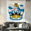 Huddersfield Town Wall Tapestry Aesthetic Wall Hanging Printed Fabric Blanket Decorative Tapestries for Bedroom Living Room Home Decor