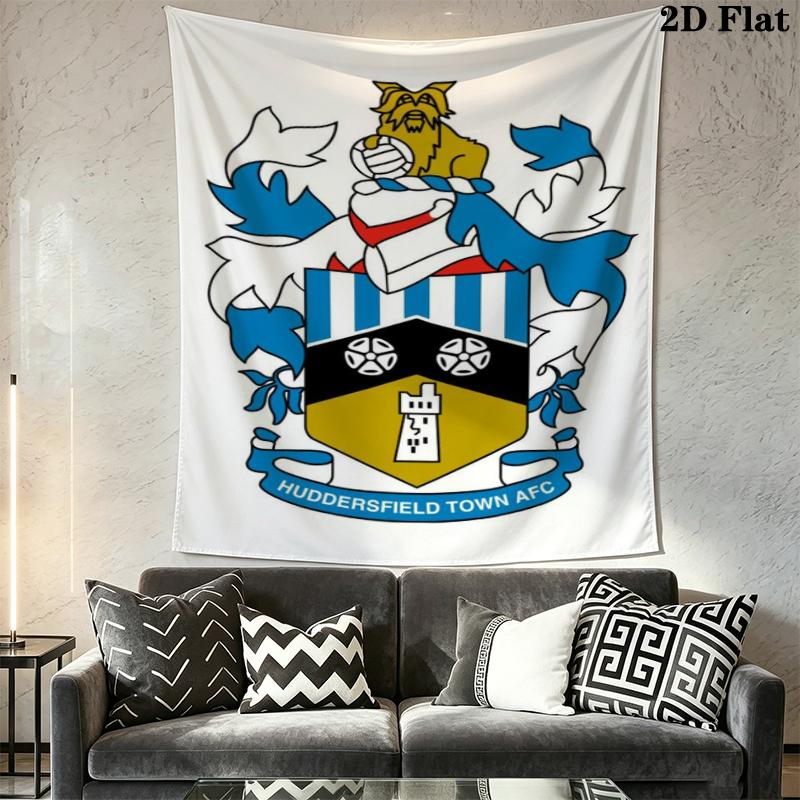 Huddersfield Town Wall Tapestry Aesthetic Wall Hanging Printed Fabric Blanket Decorative Tapestries for Bedroom Living Room Home Decor