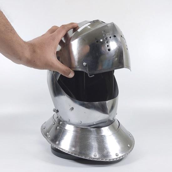 Średniowieczny hełm rycerza Larp Fancy Armour Costume Dress, średniowieczny hełm krzyżowca, hełm templariusza