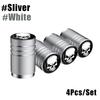 4Pcs/Lot Tire Stem Valve Caps Aluminum Car Dustproof Caps Tire Wheel Stem Air Valve Caps for Cars Bike Motorcycle Valve Stems 1