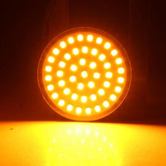 1156 Bullet Amber LED Light Front Turn Signal Lamps Fit For Harley Softail Dyna
