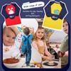 Painting Apron Double Layer Waterproof Painting Coat School with Pockets Painting Gown Children 6~8 Years Craft Apron Painting