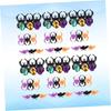 HONITANO 60Pcs Halloween Plastic Rings Spider Bat Design Kids Party Favors Random Color