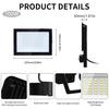 LED Flood Light Spotlight AC220V 100W 200W IP66 Waterproof LED Black Shell Garden Street Gate Wall Floodlights led floodlights