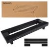 GOKKO Ultralight Guitar Effects Board, Aluminum Alloy Pedalboard, Durable and Long-lasting, Carrying Bag Not Included (S-Black)