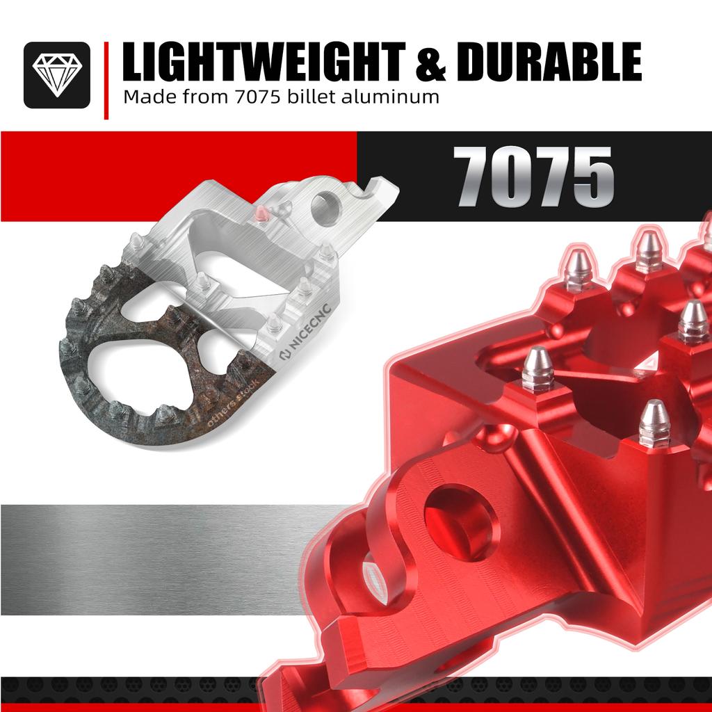 For Honda CRF450R CRF250R 2004-2020 Forged Foot Pegs Foot Rests Pedals CRF125R CRF250R 2002-2007 CRF 150R 250X 450X 250RX 450RX