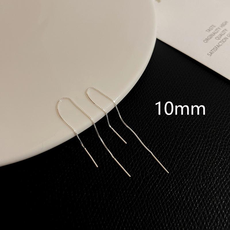 Винтажные длинные серьги серебристого цвета с проволочной цепочкой и кисточкой, серьги-подвески, серьги-цепочки для ушей, женские, корейские украшения, подарки