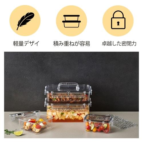 GOTMAN Food Airtight Container (2,700ml) Made of 100% Tritan / BPA Free / Fruit/Vegetable Organizer / Refrigerator Organizer / Kitchen Organizer / Mic