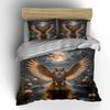 Owl Design Art Decor Set Multiple Sizes Kid'S And Adults' Bedroom Exquisite 3Pc Bedding Set, Gift