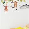 Les Trésors De Lily [R3396] - Brown 'Monkeys' Sticker Sheet - 20x70 Cm