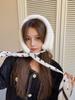 Exquisite Women's Korean Style Plush Scarf - Versatile Neck Warmer for Autumn and Winter