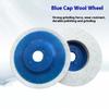 5PC 100mm/75mm Wool Polishing Wheel Set - Felt Buffing Pads for Angle Grinder On Metal, Marble & Glass